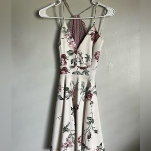 floral short dress